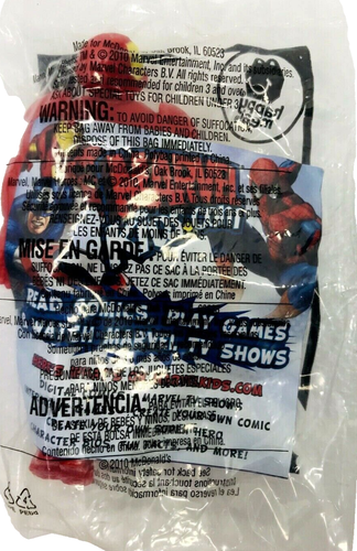 NIP Marvel Heroes Iron Man #1 Figure Toy McDonald's Happy Meal 2010 - Picture 2 of 2