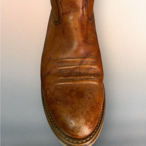Vintage Acme Leather Tan Men’s Cowboy Boots Size 9.5D. Read Description  - Picture 10 of 24