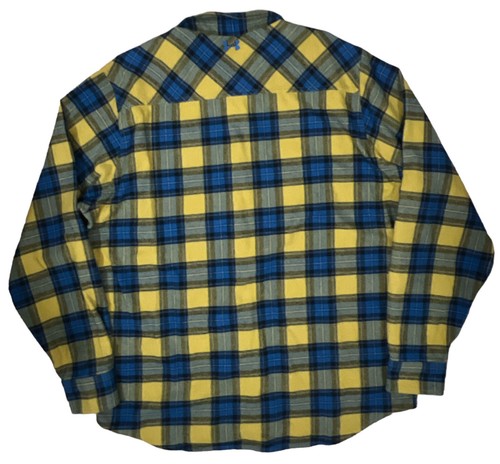Under Armour Borderland Yellow Flannel Long Sleeve Shirt 2X Lumberjack 1279839 - Picture 8 of 9