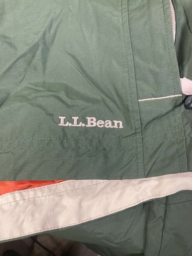 L.L. BEAN Men's XXL Regular Full Zip Windbreaker Jacket Green Nylon 0BCY9 - Picture 6 of 6