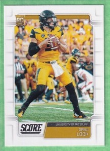 2019 Score #334 Drew Lock Missouri Tigers Rookie