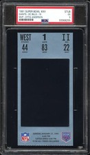 1991 Super Bowl XXV Ottis Anderson MVP PSA 5 Ticket Stub