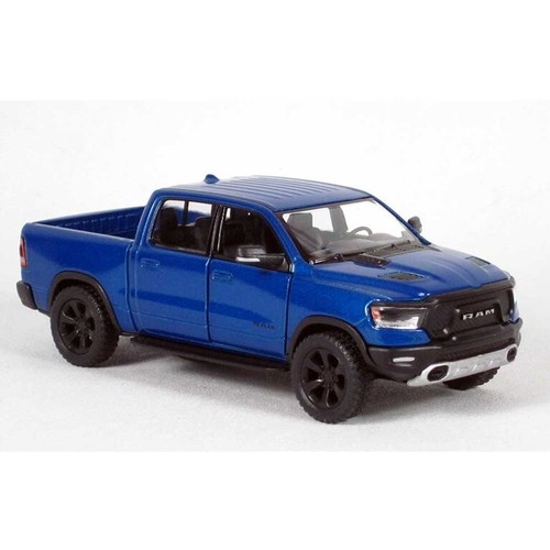 (5413) 5" Die-cast: 2019 RAM 1500 Pickup Truck (BLUE) 1/46 Scale - Picture 3 of 4