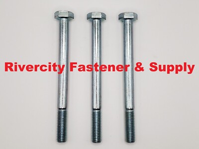 M8-1.25x90 Hex Head Cap Screws / Bolts M8x1.25x90 Zinc 8mm x 90mm Grade 10.9