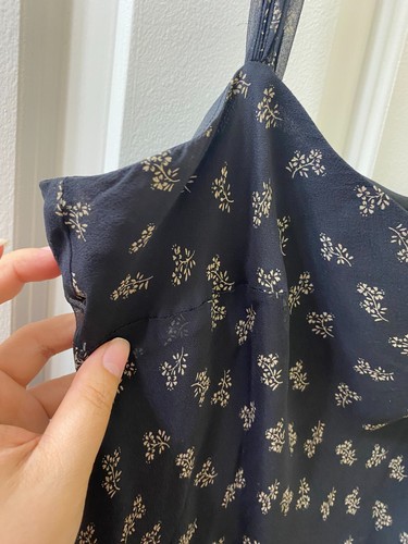 Lauren Ralph Lauren Midi-Schlupfkleid Seide bedruckt - schwarz/hellbraun 14 - Bild 3 von 8