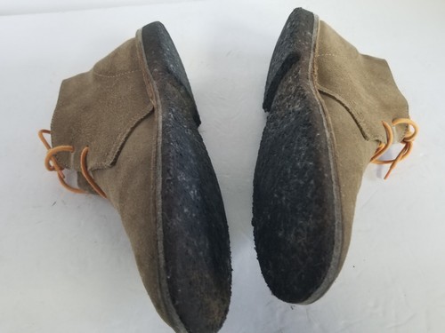 J Crew Macalister Men's Chukka Boots Beige Suede Lace Up Crepe Sole Size 9R - Picture 8 of 15
