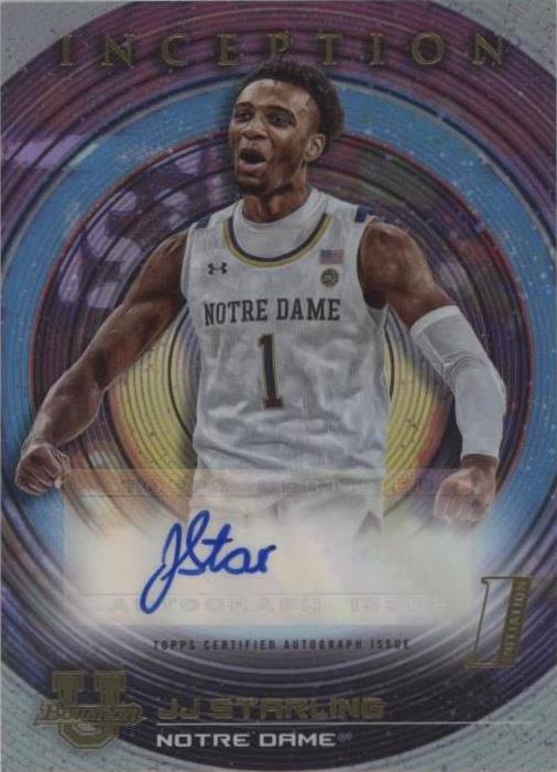2022-23 Bowman Inception University - J.J. Starling #BIA-JSG - 1 of 2