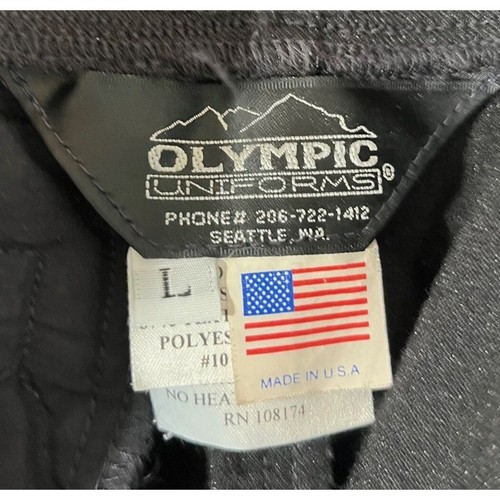 Olympic Uniforms Tactical Cargo Shorts Mens L Black Police Utility Cycling USA - Picture 3 of 3
