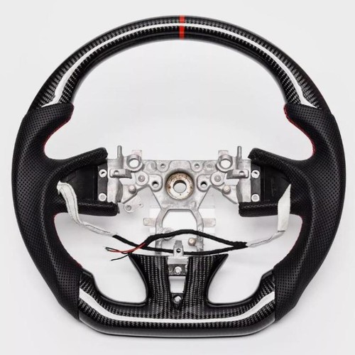 For INFINITI Q50 QX50 2013-2017 Carbon Fiber D-Type Steering Wheel W/ Heated - Picture 2 of 10