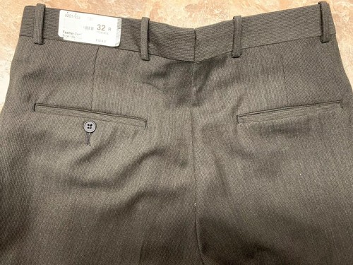 PANTALONE 32 R UOMO MARRONE CORDONCINO PIUMA SUPER 100s LANA - Foto 9 di 11