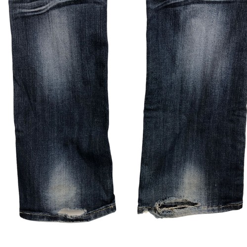 Cowgirl Tuff Triple LLL Bootcut Jeans W28 X L33 Cotton Stretch Dark Wash Studs - Picture 14 of 15