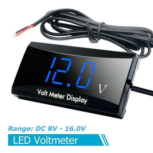 Mini DC 12v Led Waterproof Display Voltmeter Car Voltage Volt Gauge Panel Meter~ - Picture 8 of 12