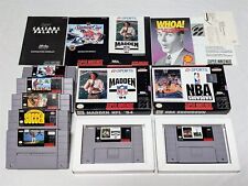 Lot of 7 Super Nintendo SNES Games - 2 Complete in Boxes SUPER NICE!!!