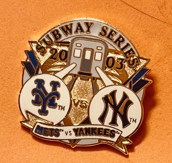 New York Mets /Yankees 2003 Subway Series Pin MLB Major League Baseball USA  only