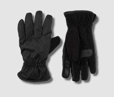 $46 Isotoner Men's Black SleekHeat Touchscreen Winter Gloves Size Medium