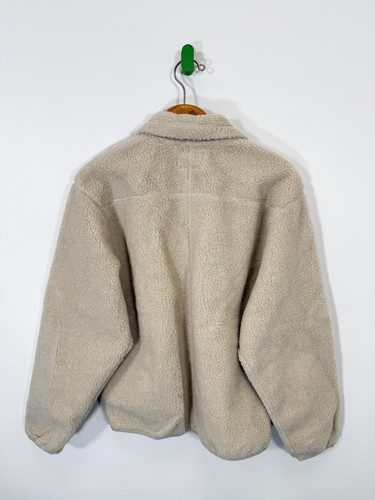 THISISNEVERTHAT SP Sherpa Fleece Deep Pile Jacke Creme Größe L Herren - Bild 2 von 4