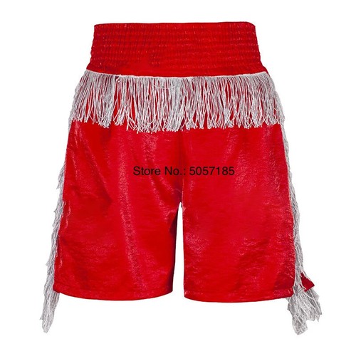 Boxing Shorts High Grade Sequin Tassel Muay Thai Pants Martial Arts MMA Clothes - Picture 13 of 41