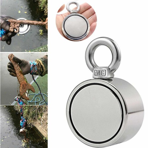 500/800LBS Strong Neodymium Fishing Magnet with Counter Heavy Duty Rare Earth US - Picture 8 of 18