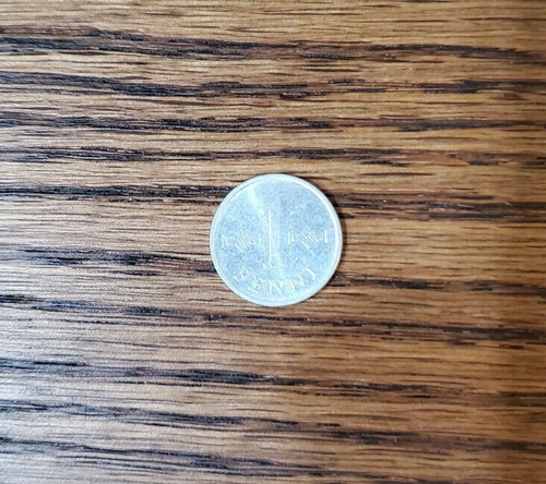 Moneda de 1 penique de Finlandia 1970 centavo de Europa - Imagen 3 de 4