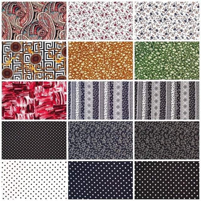 100% Viscose Fabric Printed Clothing Decorative Clothing by the Meter Viscose Colorful - 100% Viscose Fabric Printed Clothing Decorative Clothing by the Meter Viscose Colorful -