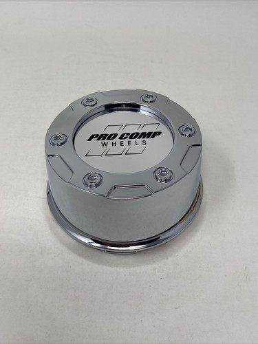 Pro Comp Chrome Snap In Wheel Center Cap 7342142 Sticker Logo 8342141 - Picture 1 of 5