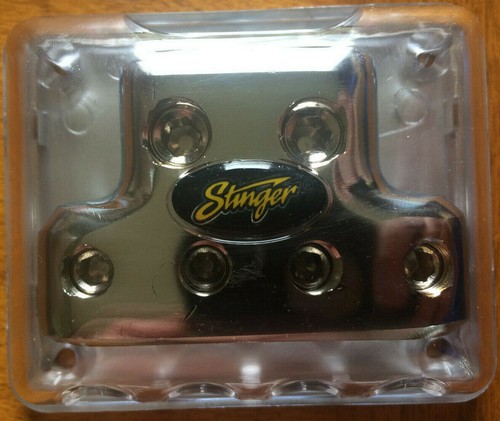 Stinger 1/0 AWG to 4 Gauge Power Ground Amp Wire Distribution Block SPD514 - Picture 3 of 5
