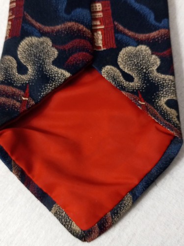 Wemlon by Wembley Men's Necktie 3.75" Wide X 54" Long Blue-Purple-Red Polyester? - Picture 6 of 9