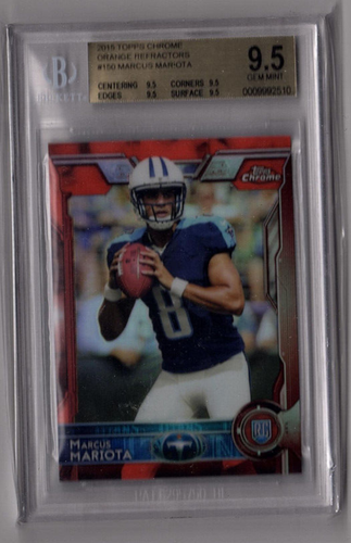 Marcus Mariota RC 2015 Topps cromo naranja refractor BGS True 9,5 - Imagen 1 de 2