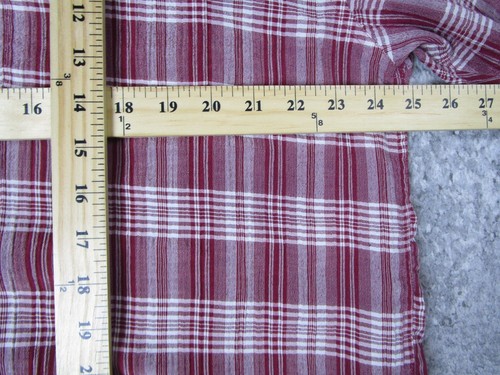 Guess Dress Shirt Mens XL Vintage Red Plaid Short Sleeve Button Up Collared Y2K - Picture 7 of 9