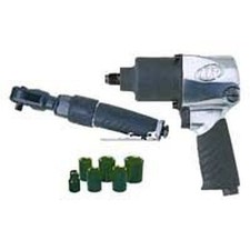 NEW INGERSOLL RAND 2317G EDGE PRO AIR IMPACT WRENCH RATCHET SOCKET COMBO SET