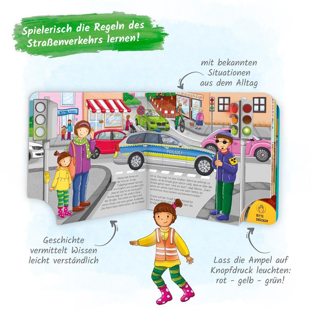 Thumbnail - Trötsch Pappenbuch Mit Licht Achtung Ampel Sicher Straßenverkehr