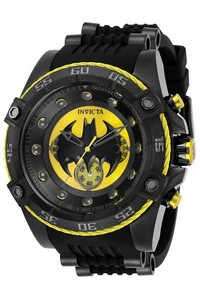 INVICTA-DC-COMICS-Black-Steel-Case-Swiss-Quartz-Yellow-Dial-Watch-Model-29122