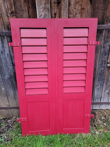 1 Paar Fensterladen - Aluminium - gebraucht - Höhe 132 cm, Breite 40,5 cm - Bild 2 von 19