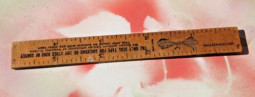 Vintage Chicago Steel Tape Co. 6" Wood Advertising Ruler, For Railroad - Picture 2 of 6