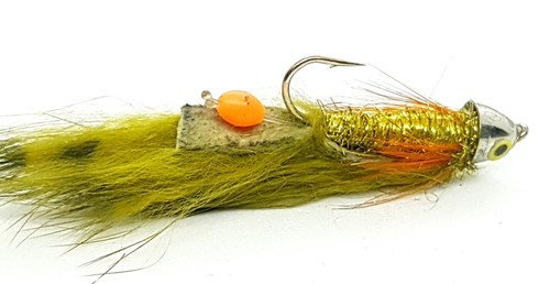 Conehead Perch Zonkers Sz8 Trout Streamers Zonker Stillwater River Fishing Flies - Picture 3 of 3