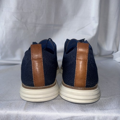 Cole Haan Original Grand Stitchlite Wingtip Oxford C27960 Shoes - Navy/Ivory 12 - Picture 6 of 11
