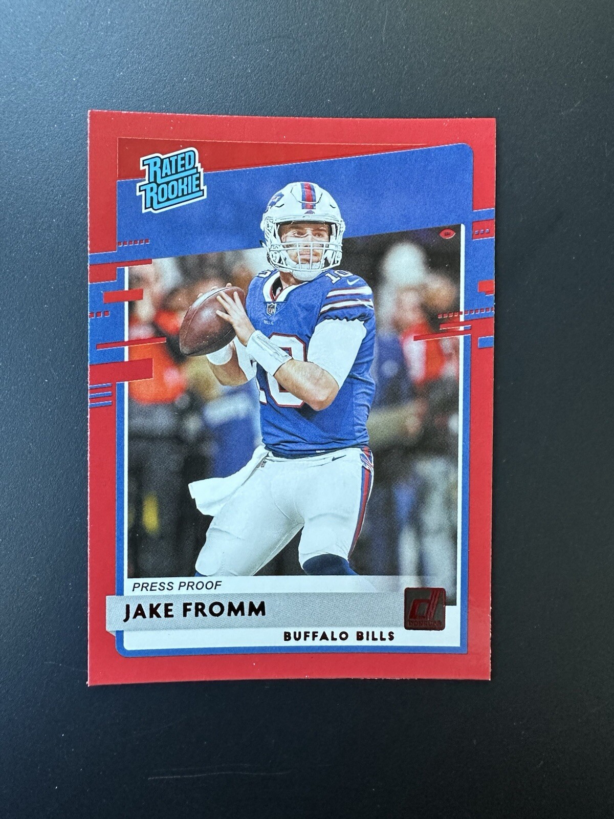 2020 Panini Donruss - Rated Rookie Press Proof Red #305 Jake Fromm (RC)