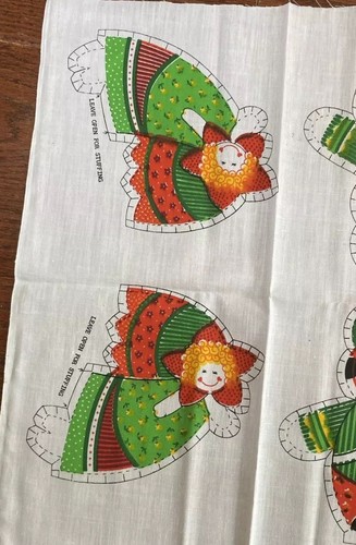 Vintage Spring Mills 6 Christmas Ornaments Fabric Panel #7470 Cut & Sew - Picture 8 of 9