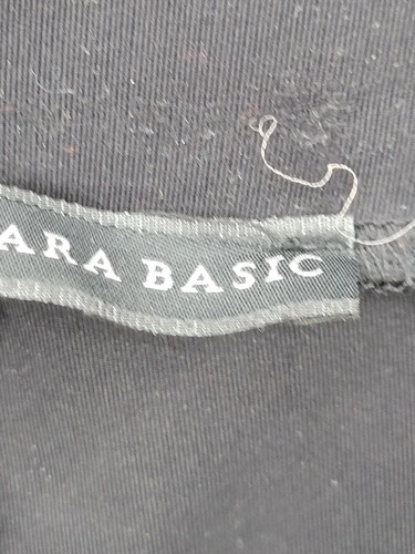 Pantalones Zara Mujer XL Negros Calce Cónico Cremallera Tobillo Tirar de Leggings Bolsillos Modernos - Imagen 6 de 10