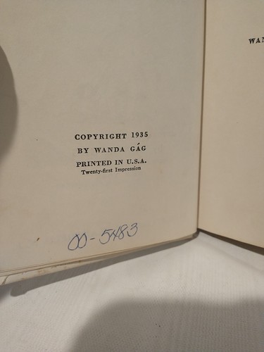 1935 Antique Gone is Gone hardcover Vintage Wanda Gag Author Of Millions Of Cats - Picture 5 of 5