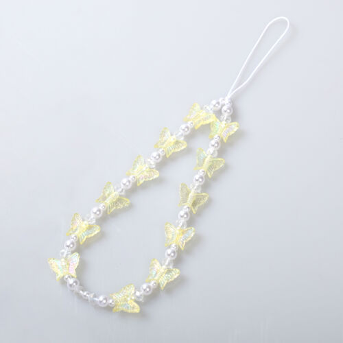Mobile Strap Butterfly Phone Charm Beads Chain Jewelry Phone Anti-Lost Lanyard - Picture 9 of 15