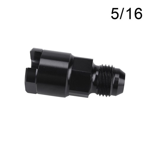 1Pcs Fuel Line EFI Adapter 6AN Male Fit 5/16 Fuel Rail Quick Connect Black US - Foto 7 di 9