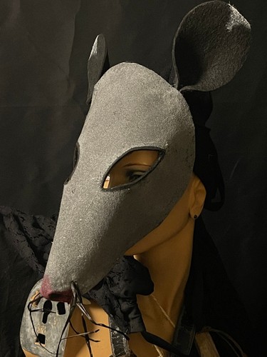 Creepy Scary Opossum Masks, Custom Handmade Folk Horror Props, Halloween Party - Picture 8 of 13