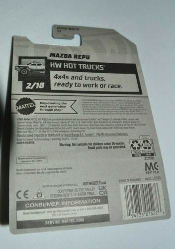 HOT WHEELS 2022 HW HOT TRUCKS 2/10 - MAZDA REPU ORANGE - Bild 5 von 5