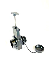 Valterra 1 1/2" RV Waste Dump Valve With Flange Gate Assembly (1008-1) With Cap