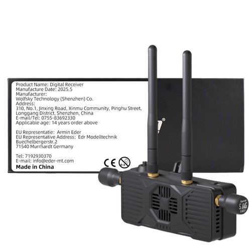 Receptor digital RunCam WiFiLink RX HD 5,8G 9-30 V para sistema OpenIPC Ruby VTX - Imagen 18 de 18