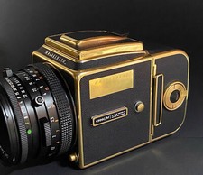 AMANDA---Hasselblad 500 501 503 Cowhide Genuine Leather Skin Cover Black Color