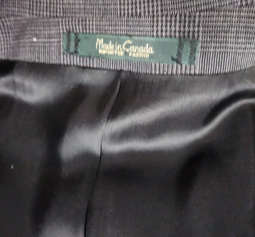 Bachrach Men's 42R 32x32 Gray Plaid Two Piece Suit - Picture 12 of 19