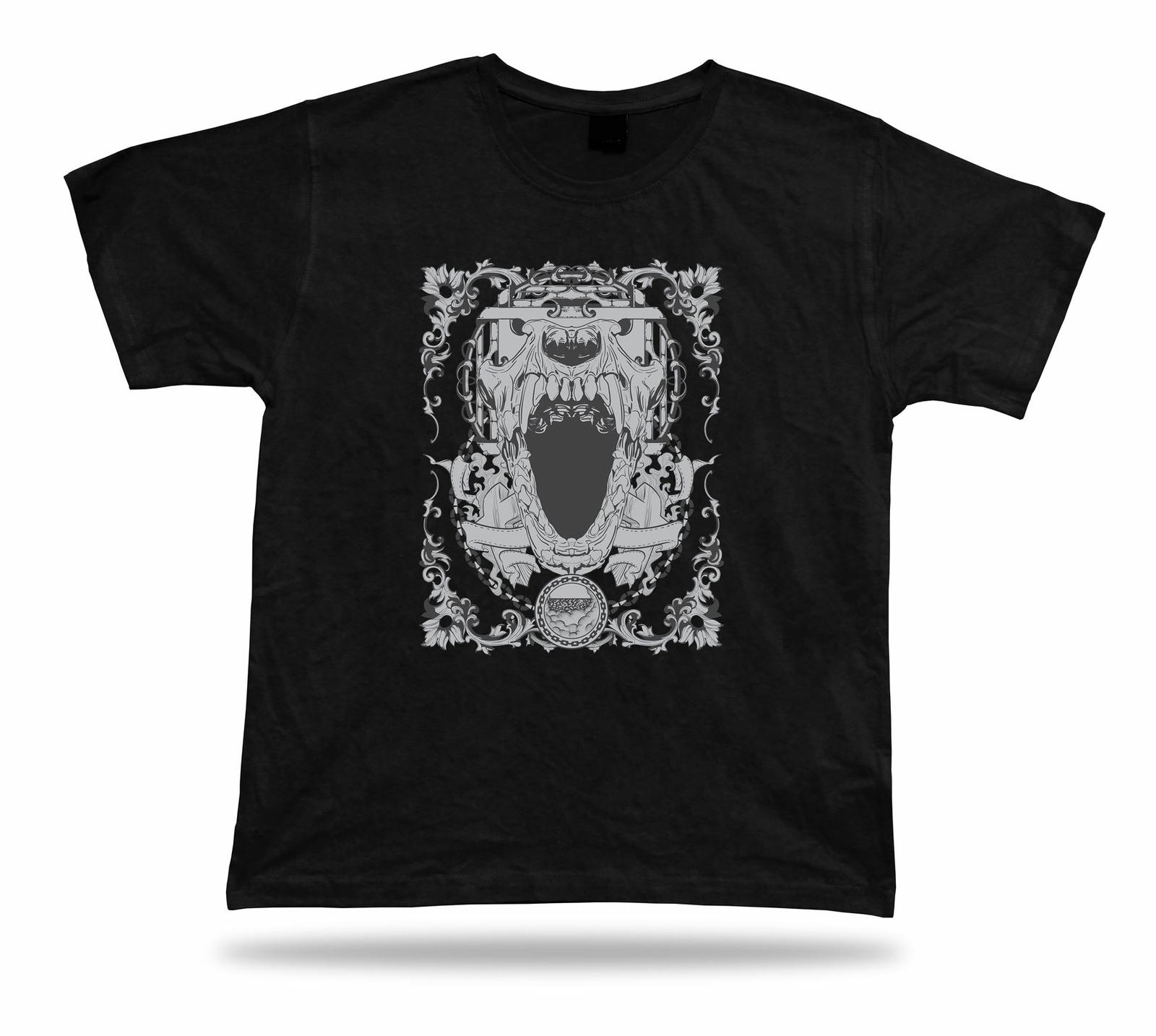 Tshirt Tee Shirt Birthday Gift Idea Night Fever Skull Howl Emblam Creepy Horror