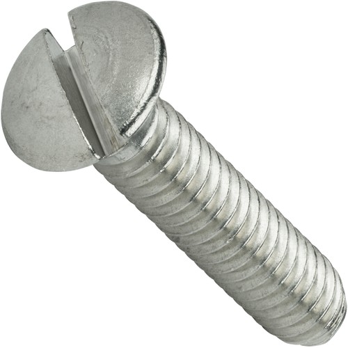 6-32 x 1/2" Slotted Oval Head Machine Screws Stainless Steel 18-8 Qty 100 - Picture 1 of 7